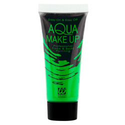 Neónovo zelený aqua make-up